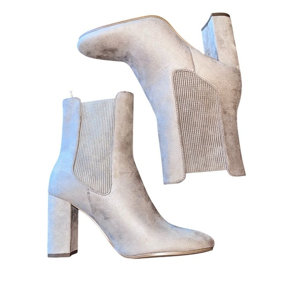 H&M HEELED CHELSEA BOOTS Tan Size 8 - Picture 6 of 11